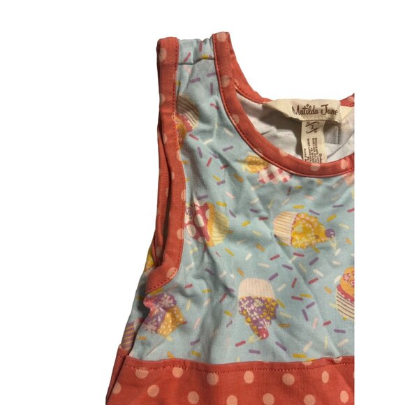 Matilda Jane Let's Eat Cake Ruffle A-Line Dress Girls Size 2 Excellent VERY Gent - Picture 4 of 5